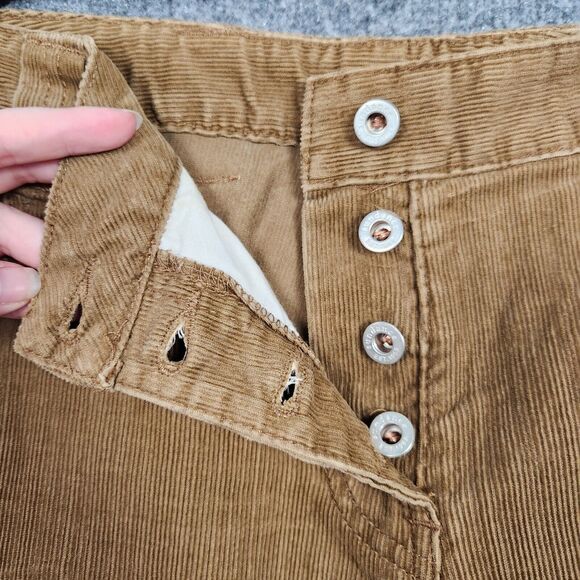 SUNDANCE Brown Button Fly Bootcut Mid Rise Cotton Corduroy Pants SIZE 16P - Picture 4 of 14